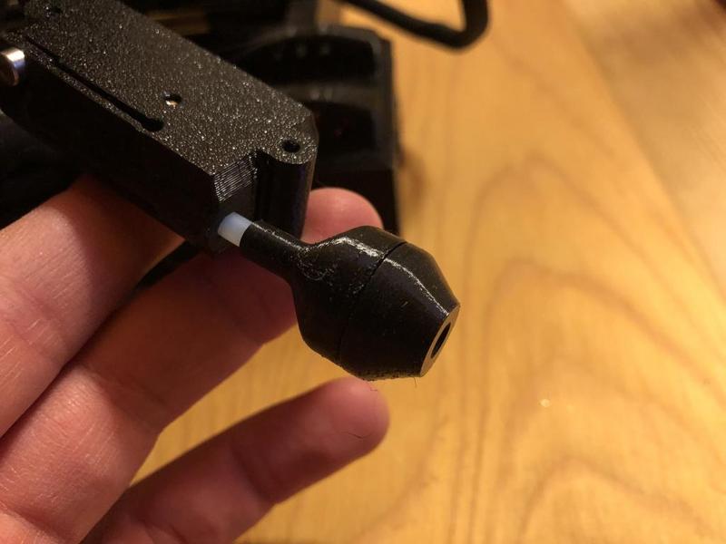 Filament dust filter for bowden printers