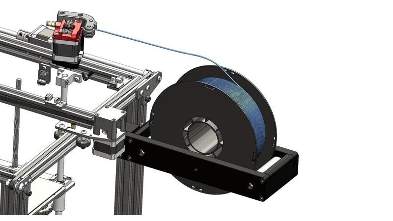 Ender 5 Pro Filament Guide Roller & Filament Holder