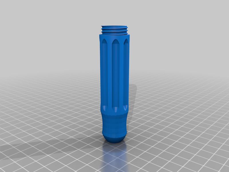 ScrewDriver Handle with holder for long bits