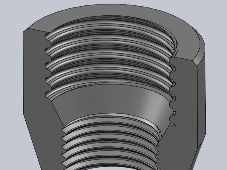 G1/2 to PCO/PET Thread Adapter