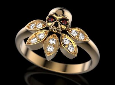 Skull Engagement Ring 6
