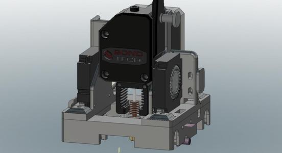 BMG direct drive Mosquito / NF Crazy mount for Makerbot/Flashforge/CTC/Wanhao & other clones