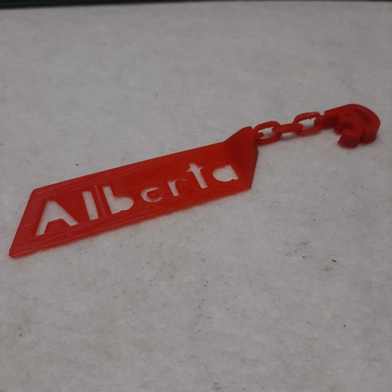 Bookmark gift - Alberta 3D with chain links