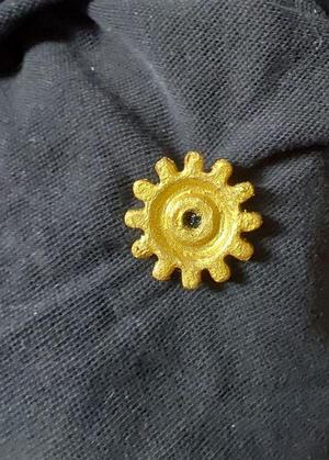 Steampink gear pin