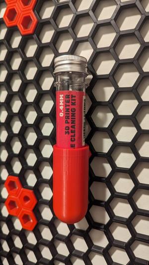Honeycomb wall holder for nozzle cleaning kit