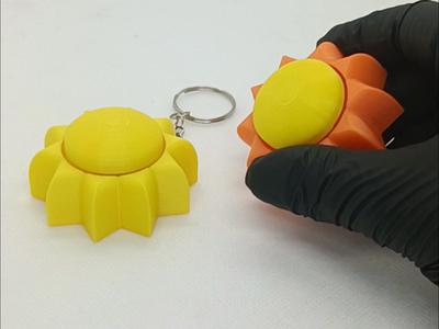SUN CLICKER FIDGET KEYCHAIN