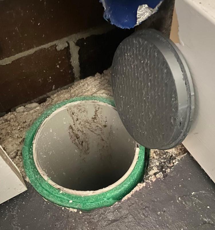 110mm PVC pipe internal plug/flush cap