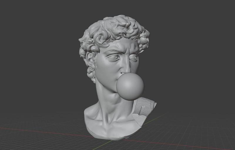 Vaporwave Bubblegum David