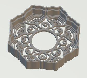gift box in he shape of mandala