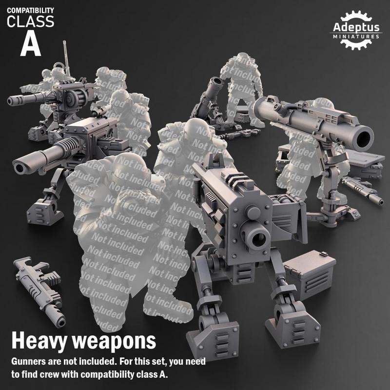 Heavy Weapons - Design Option 2. Imperial Guard. Compatibility Class A.