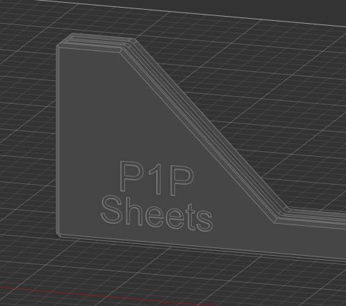 IKEA Skadis Bambu Lab P1P Sheet Holder