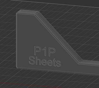 IKEA Skadis Bambu Lab P1P Sheet Holder