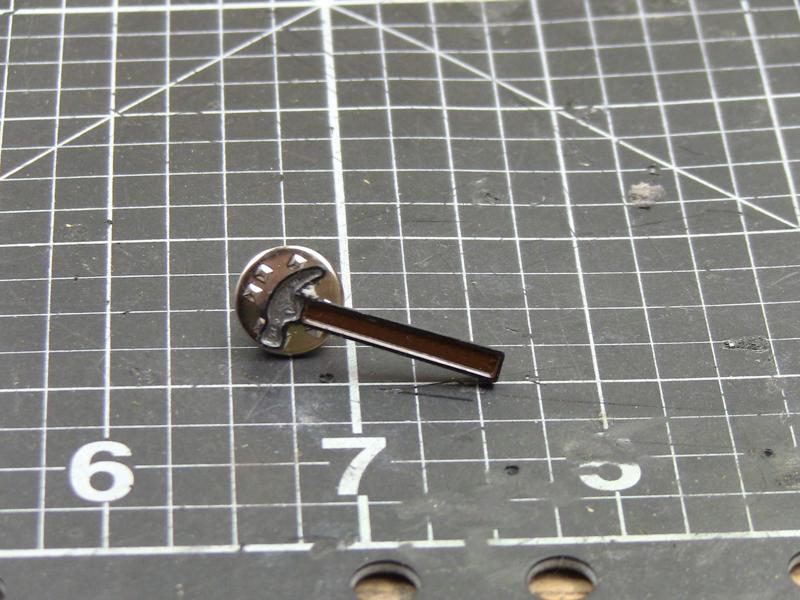 Hammer enamel pin