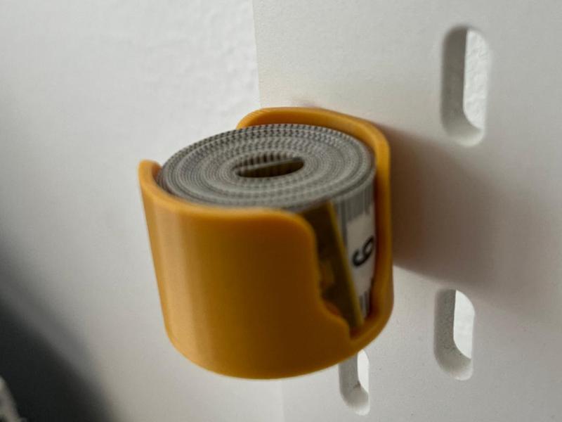 Ikea Skadis Pegboard Tape Measure Holder - Tailor's Tape Measure Holder
