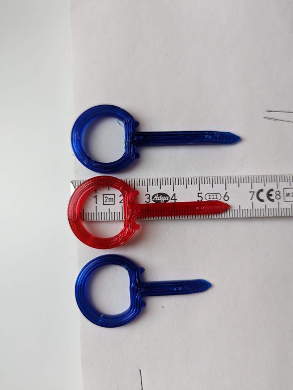 Archery target pin variant.