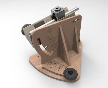Tool for sharpening drills.
