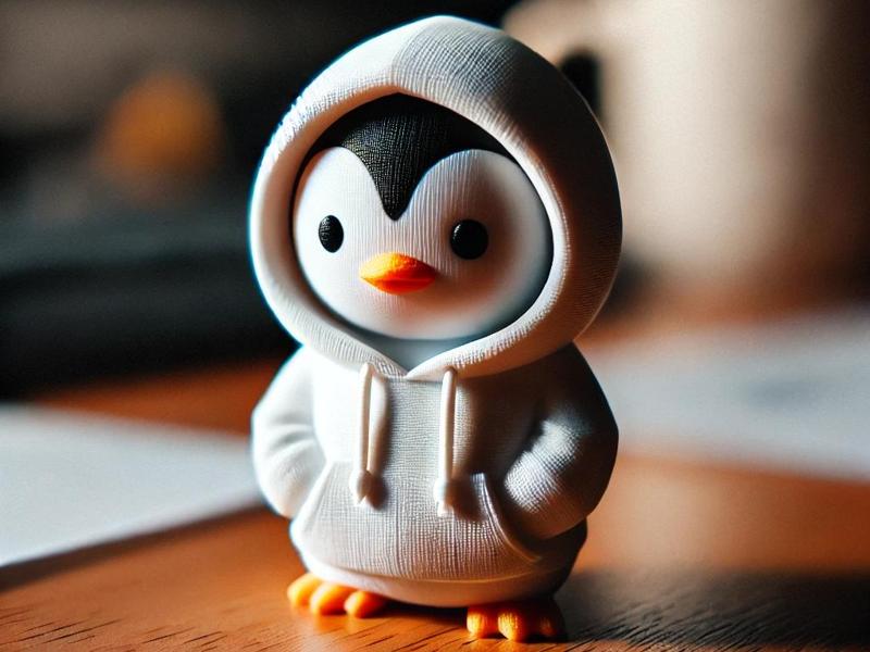 Penguin in Hoodie