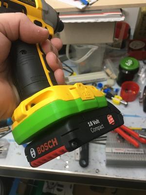 Dewalt XRP 18V Adapter -> Bosch Blue Li-Ion 18V