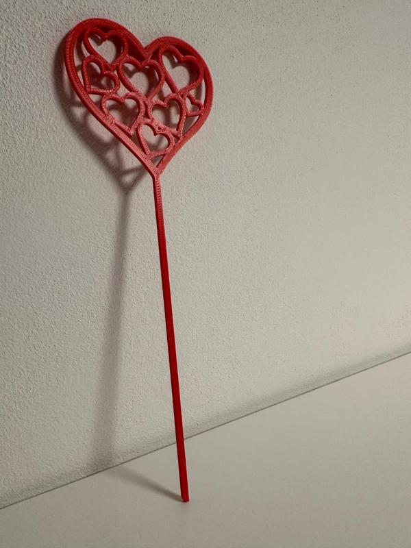 Hearts on a stick
