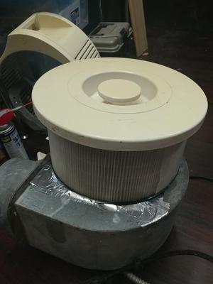 Filter Negative Pressure Room - Coronavirus - Parametric Adapter for Honeywell Quietcare HEPA filter to mount to 6" blower fan.