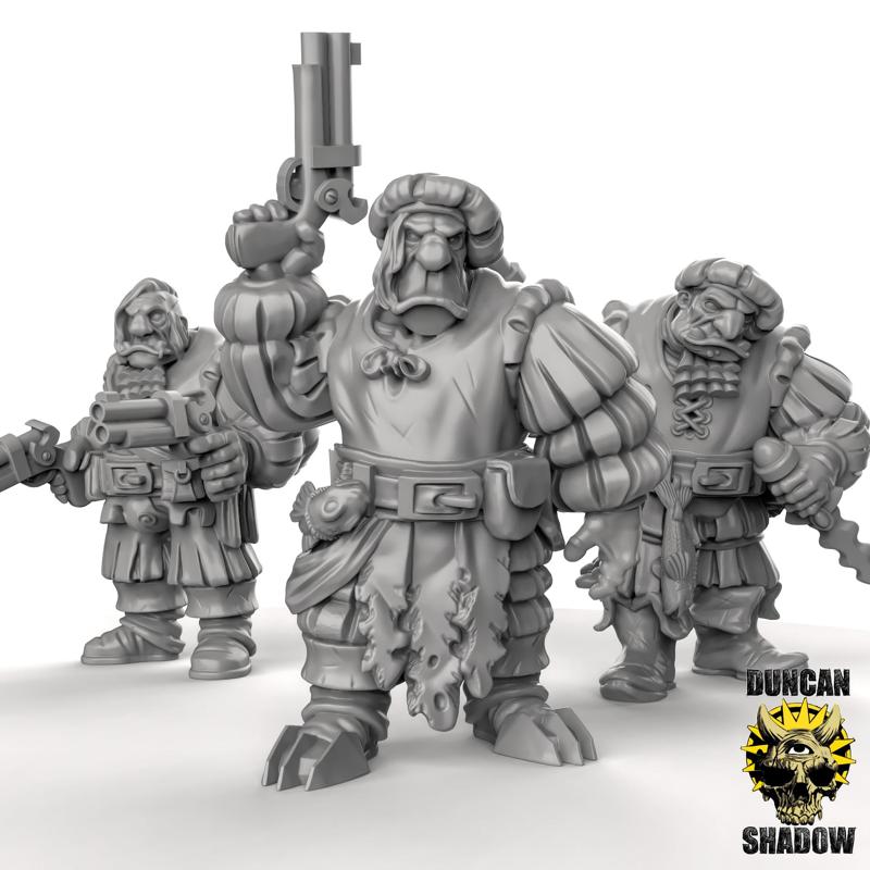 Empire Ogres with Pistols (Pre Supported)