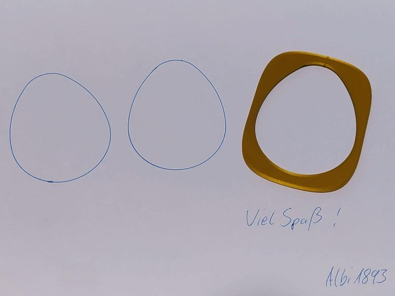 Ei-Schablone zum Basteln / Egg stencil