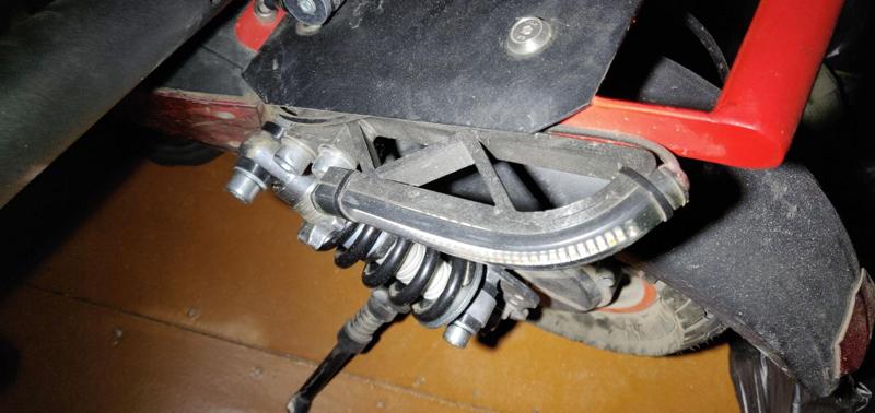 Kugoo M4 rear turn signal mount