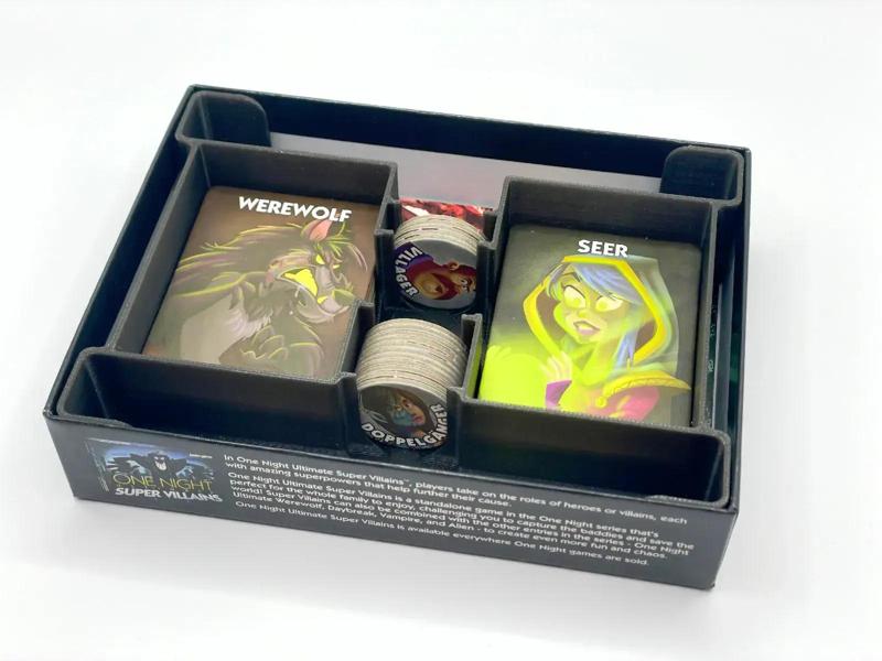 One Night Ultimate Werewolf Game Box Insert