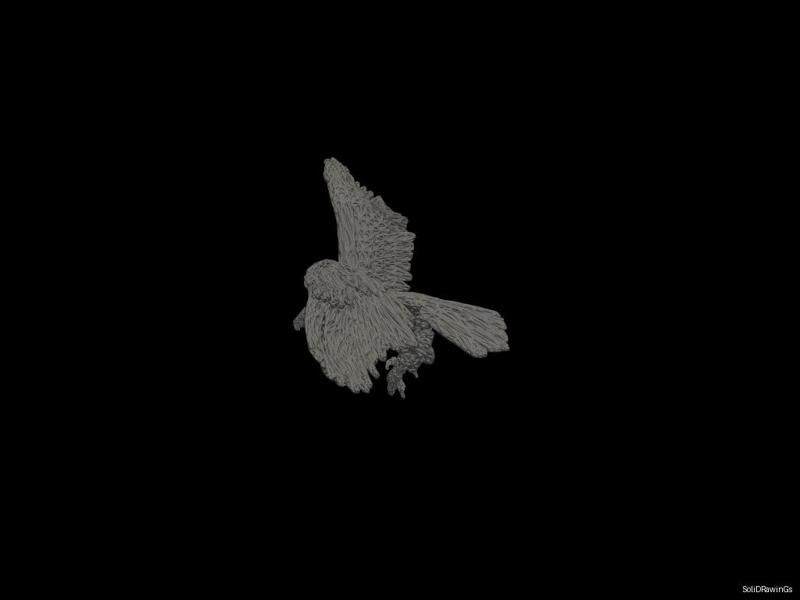 Noble Wings Eagle - Voronoi Style - Spider Web - LowPoly - Perfect Design - Easy Print - Decor