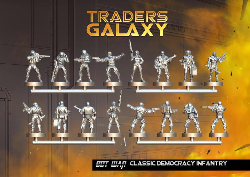 Democracy 10mm Infantry - Bot War Miniature Game