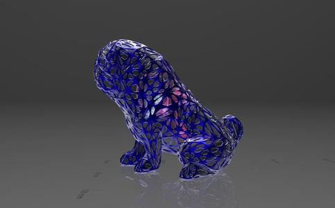 Pug Dog - Voronoi Style - Spider Web - LowPoly - Perfect Design - Easy Print - Decor
