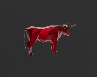 Bull L11 - Low Poly - Excellent Design - Decor