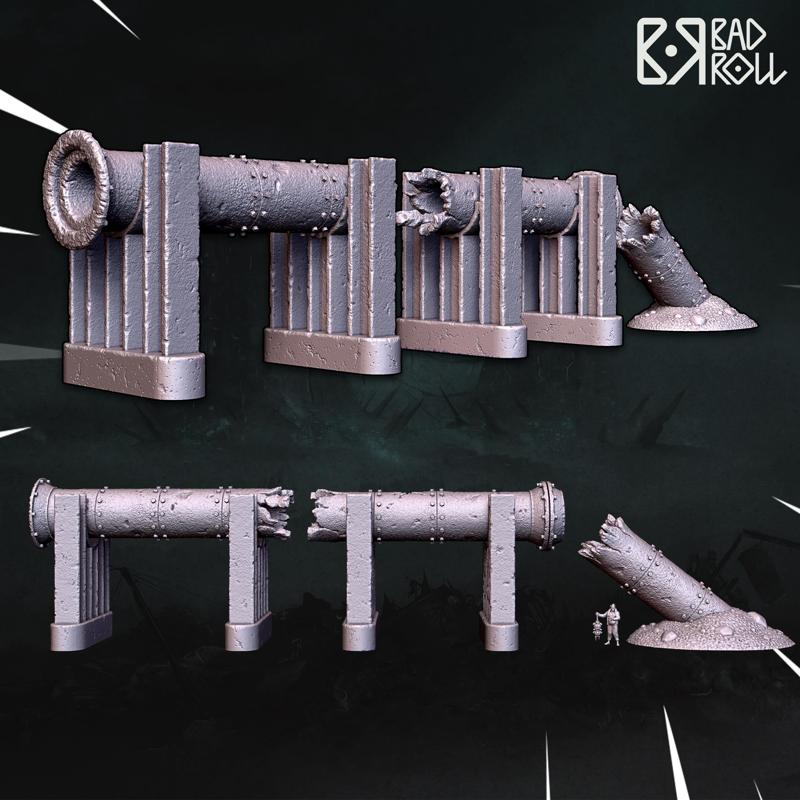 Crumbling oil pipeline