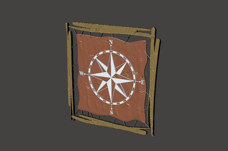 Compass - Painting 1 - Gift - Easy and Fast Printing