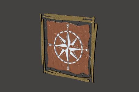 Compass - Painting 1 - Gift - Easy and Fast Printing