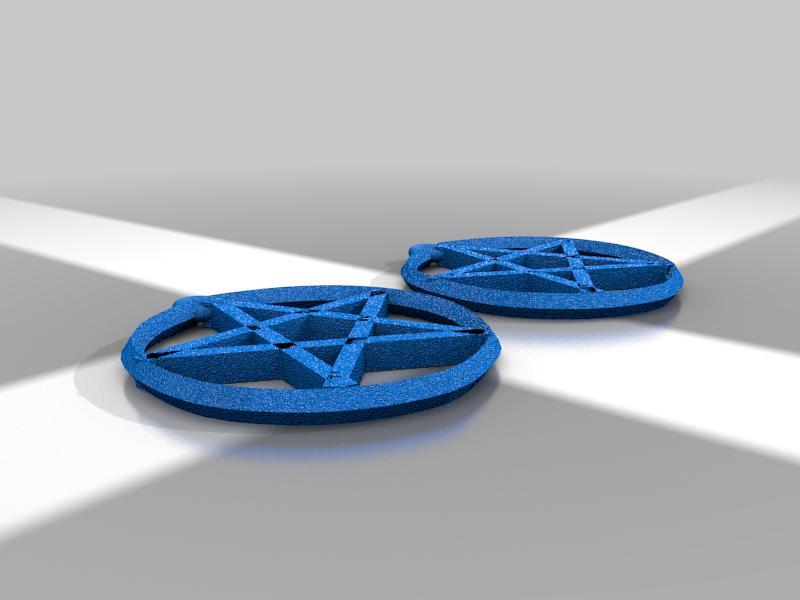Pentagram Earring