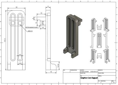Adjustable GPU Support Stand