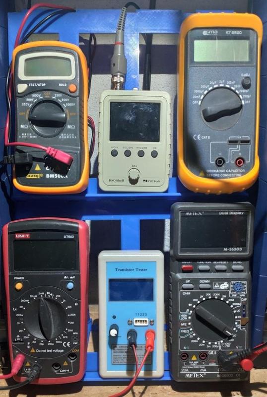 Measuring instrument stand.
