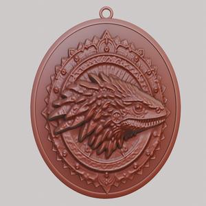 Lizard Animal Necklace Lizard Animal Pendant for CNC Router Laser & 3D Printer