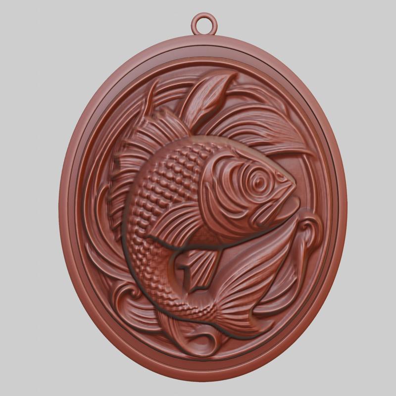 Fish Animal Pendant Fish Animal Necklace for CNC Router Laser & 3D Printer