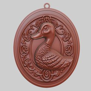 Goose Animal Pendant Goose Animal Necklace for CNC Router Laser & 3D Printer