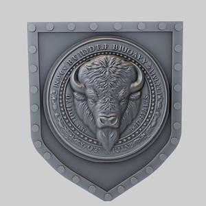 Bison Animal Wall Bison Animal Bust for CNC Router Laser & 3D Printer