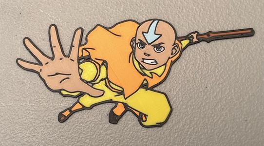 Multicolor Aang The Last Airbender Magnet