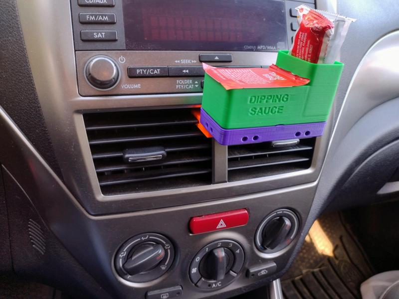 Gridfinity Dipping Sauce Holder