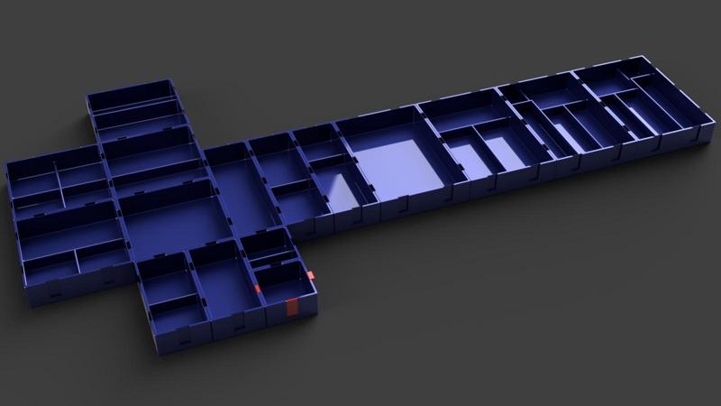 Catch-All Trays / Desk organizer 75mm