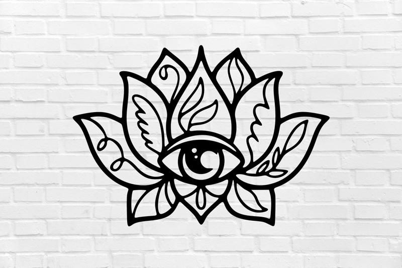 WALL DECORATION lotus eye plant