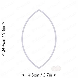 Almond Cookie Cutter 9.25in / 23.5cm