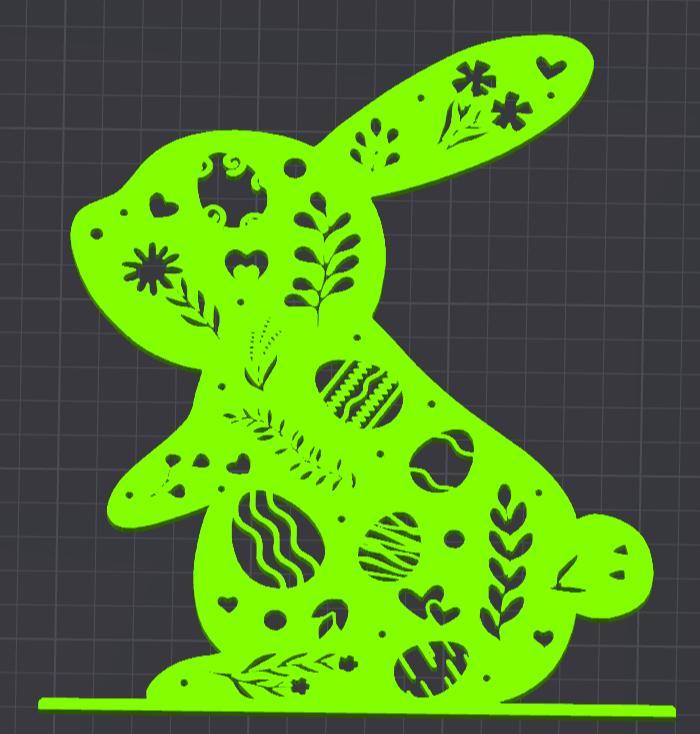 Easter Bunny with Pattern