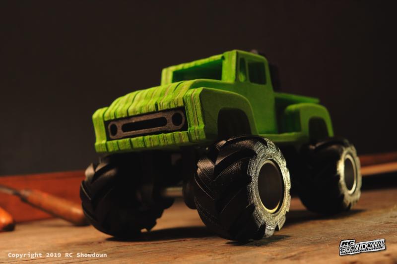 Ford F100 Monstertruck simplified CNC Model "Tamiya Midnight Pumpkin"