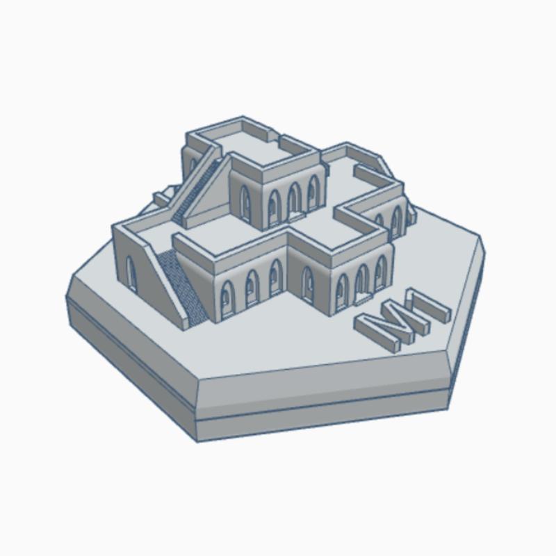 Desert World Building 1 hex Map Scale HMSDW001